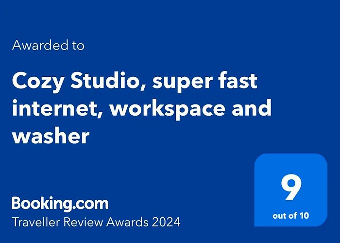 Cozy Studio, Super Fast Internet, Workspace And Washer アパート *
